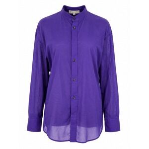 Bottega Veneta Button Up Shirt 40 Purple Cotton Italy Designer‎ Luxury